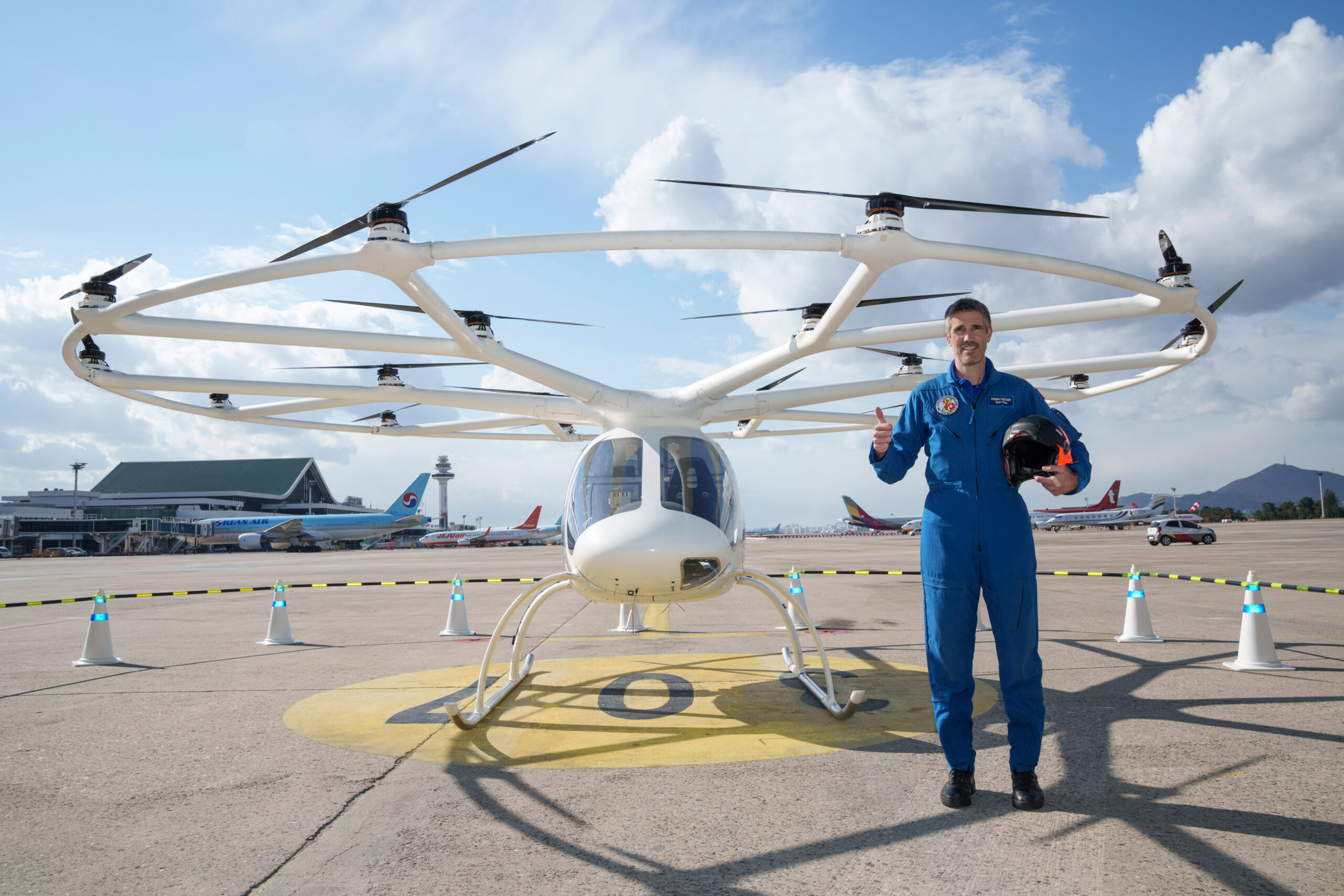 Volocopter Urban Air Mobility Test Flight Korea