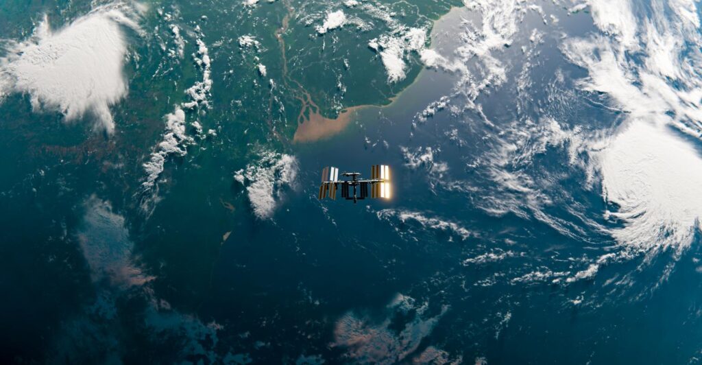 Satellite Image Over the Earth - Getty Images