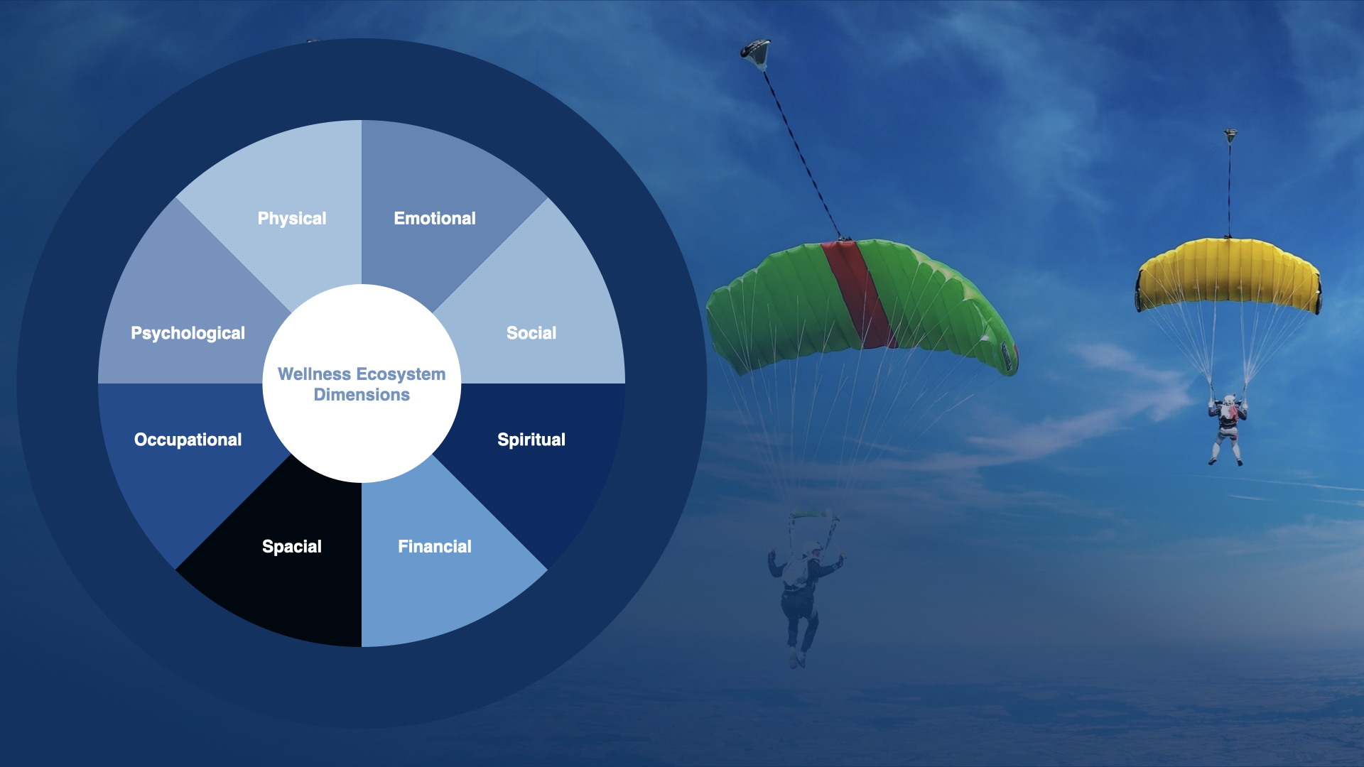 The eight dimensions of wellness and wellbeing